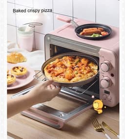 Airfryer Oven Combo - Mini Ovens - Snelle Maaltijden Bereiden - Grote Capaciteit - 12 Inch - Roze — thumbnail 3