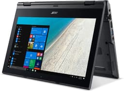 Acer TravelMate Spin B1 B118-R-C8VQ Intel® Celeron® N3450 Hybride (2-in-1) 29,5 cm (11.6") Touchscreen HD 4 GB DDR3L-SDRAM 64 GB eMMC Wi-Fi 5 (802.11ac) Windows 10 Pro Engels Zwart — thumbnail 1