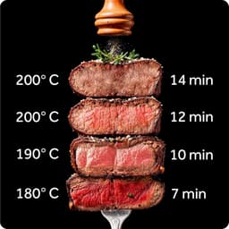Heteluchtfriteuse Dubbele Kamer - Airfryer XXL - Gezond Frituren - 2 Kijkvensters - 102 Liter - Zwart — thumbnail 5
