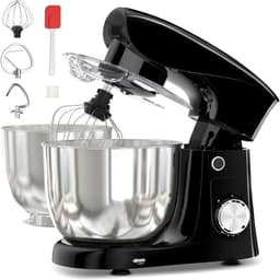 QUOVO® Mixer met mengkom - Mixer - Mixer met mengkom keukenmachine - Zwart - ‎14cm x 30cm x 36 cm ; 3.18 kg — thumbnail 1