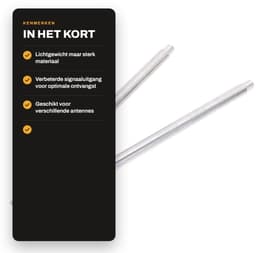 ZEYNOMAX- Antenne Aarde Lichtgewicht - Antenne Korte Golf - Antenne Signaalversterker - Antenne Voor Amateurradio - Antenne Buiten - 240 mm Lengte — thumbnail 3