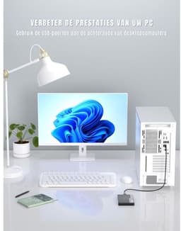 KAD® Harde Schijf - Compacte Externe Harde Schijf - Draagbare Externe Harde Schijf voor PC & Laptop - Zwart - 14cm x 9cm x 3cm — thumbnail 4