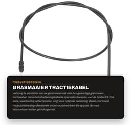 Dailygoods- Tractiekabel Geschikt voor Fuxtec FX RM-serie - Motorbedieningskabel - Aandrijfkabel - Duurzaam ABS-materiaal - Slijtvast - Onberispelijke precisie — thumbnail 5