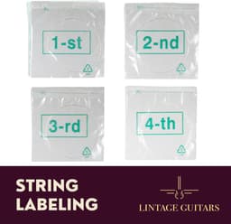 Ukulele Snaren Carbon Strings US-019 - Ukulele snaren - Transparant - Lintage Guitars — thumbnail 3
