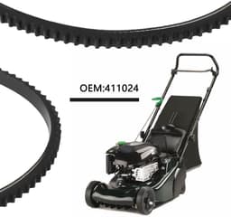 Dailygoods- Variator Riem Aandrijfriem - Compatibel met HAYTER Spirit 619 - Harrier 41/48/56 - Grasmaaier - Onderdeelnummer 411024 - Zwart — thumbnail 2