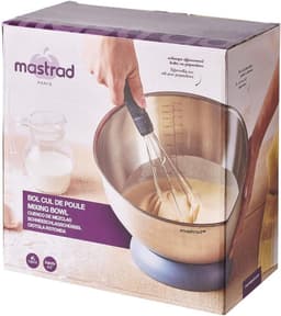Rvs Mengkom - Keuken Kom - Grote Bereidingen - Afneembare Antislip Bodem - 5 Liter - Zilverkleurig — thumbnail 3