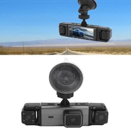 Dashcam Auto - Voertuigcamera - Veilig Rijden - Vier Lenzen Dekking - 15x11x7 cm - Zwart — thumbnail 5