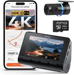 Dashcam auto 4K - voor- en achtercamera - GPS, WiFi, nachtzicht en 128GB SD-kaart — thumbnail 1