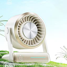 Tafelventilator - Persoonlijke ventilator - Bureau verkoeling - Stille werking - 6 inch - Wit — thumbnail 3