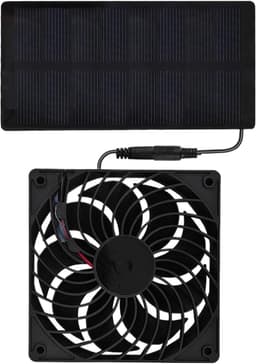 Zonneventilator - Ventilator schuilplaats - Dieren comfort - Energiezuinig 0.8W - 3.5x14x3.5 cm - Uniek — thumbnail 1