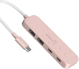 USB-C Hub - Adapter Extender - Snelle Data Overdracht - Vier Poorten - 10Gbps Snelheid - Wit — thumbnail 1