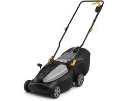 Elektrische Grasmaaier - Duwmaaier Accu - Gazon Onderhoud - 38 cm Snijbreedte - 40L Opvangbak - Geel