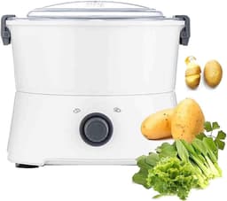 Elektrische Aardappelschilmachine - Groente Droger - Snel Schillen - Eénknopsbediening - 1 kg capaciteit - Zwart — thumbnail 1