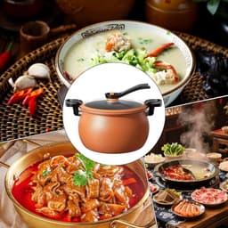 Multicooker Pan - Snelkookpan Rijstkoker - Maaltijden Bereiden - Antiaanbaklaag - 28 cm - Zwart — thumbnail 2