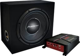 Pioneer GXT-3730B-SET  Subwoofer (TS-A30S4) + Versterker (GM-A3702) + kabels — thumbnail 1