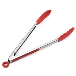 Let op type!! 12 inch siliconen non-slip voedsel brood barbecue BBQ clip Tang keuken gereedschap (rood) — thumbnail 2