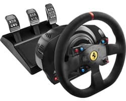 Thrustmaster T300 Ferrari Integral - Racestuur met 3 pedalen - Force Feedback - voor PS5 / PS4 / PC