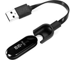 DrPhone USB-oplaadkabel - Geschikt voor Xiaomi MI Band 3 – Draagbaar Docking – Zwart