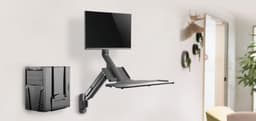 Wandbeugel voor de monitor 17-32" 9 kg met toetsenbord en CPU houder MC-838 — thumbnail 6