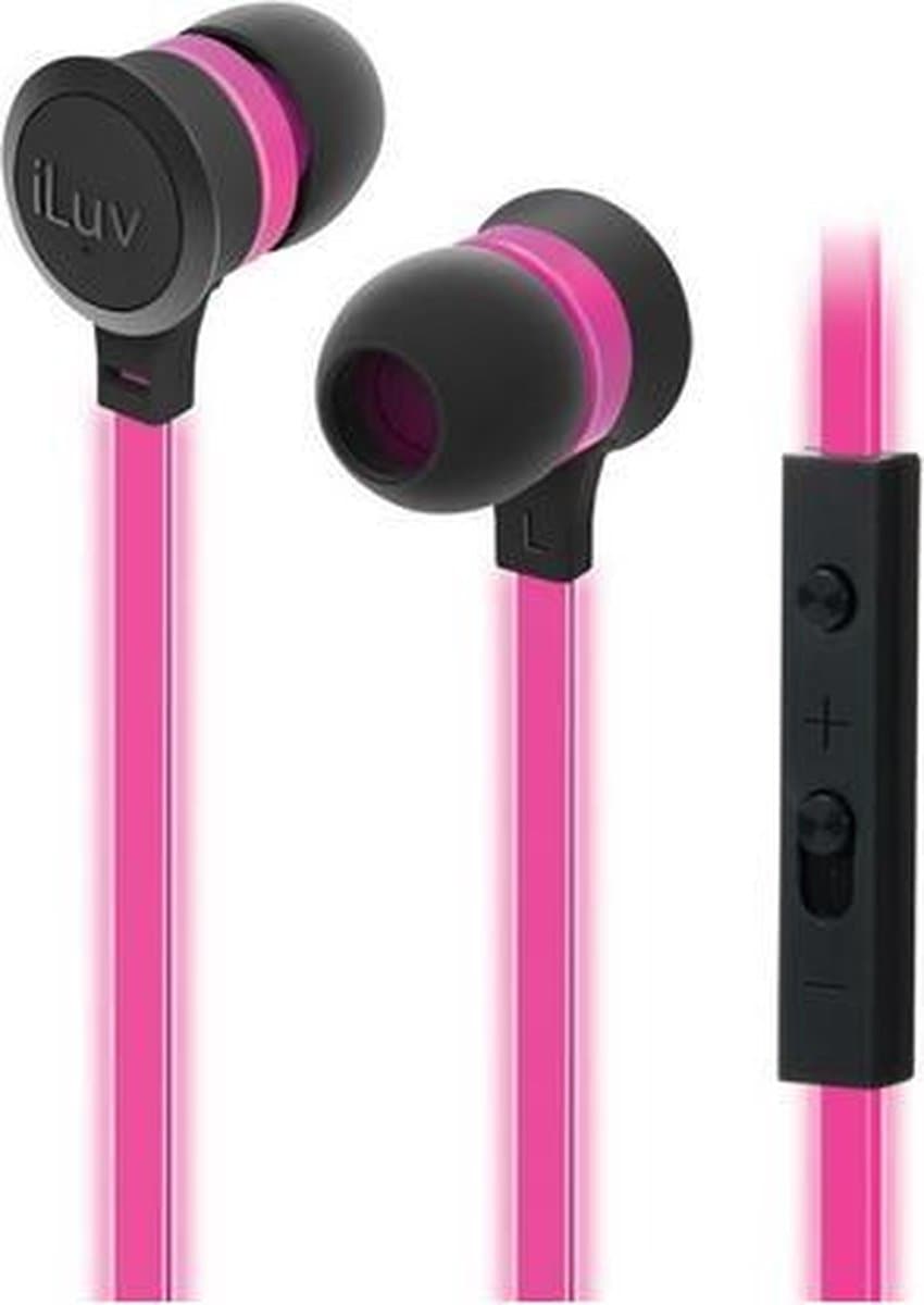 iLuv Neon Glow mobiele hoofdtelefoon Stereofonisch In-ear Roze Bedraad — afbeelding 1