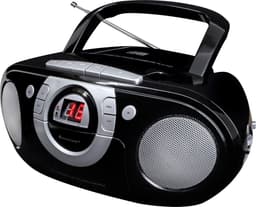 Soundmaster SCD5100SW - Boombox met FM-radio, CD- en cassettespeler, zwart — thumbnail 1