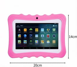 Kindertablet - Roze siliconen beschermhoes - Leertablet - 8 GB RAM + 128 GB opslag - Android 13 - USB-opladen - 7 inch - 1240*600 - Ondersteunt 3G, wifi en ethernet - Geschikt voor kinderen vanaf 3 jaar - Roze — thumbnail 5
