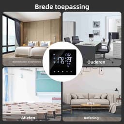 Inbouwthermostaat – WiFi – LCD-touchscreen – Weekprogrammering – Voor Verwarmingssystemen — thumbnail 3