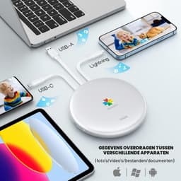 Externe Harde Schijf - Zwart - 2,5 inch - 2TB Geheugenuitbreiding voor iPhone/iPad en PC — thumbnail 4