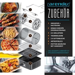 4-in-1 Luchtfriteuse met 12 programma's: Oven, Grill en Drogen — thumbnail 2