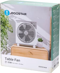 Aigostar | Tafel ventilator | 5 bladen | 3 standen | Ø 34cm | Timer functie | Gebroken Wit — thumbnail 4
