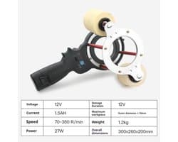 Pijpwikkelaar Elektrisch - 12V Semi-Automatisch - 27W Vermogen - Lithium Batterij - Voor Airconditioning Pijp Isolatie