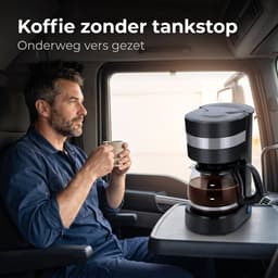 Lomera Koffiezetapparaat 24V - Filterkoffiezetapparaat - Koffiemachine Vrachtwagen - Truck Koffiezetter - Koffiezetapparaat Sigarettenaansteker - Koffiemachine met Glazen Kan - Koffiezetapparaat Warmhoudfunctie - Koffiezetapparaat Druppelstop — thumbnail 4
