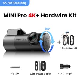 NAVOBIZ Dashcam - Auto camera - Dashboard camera auto - Car camera - 4K UHD - 138° groothoek - 24/7 parkeerbewaking - Zwart — thumbnail 1