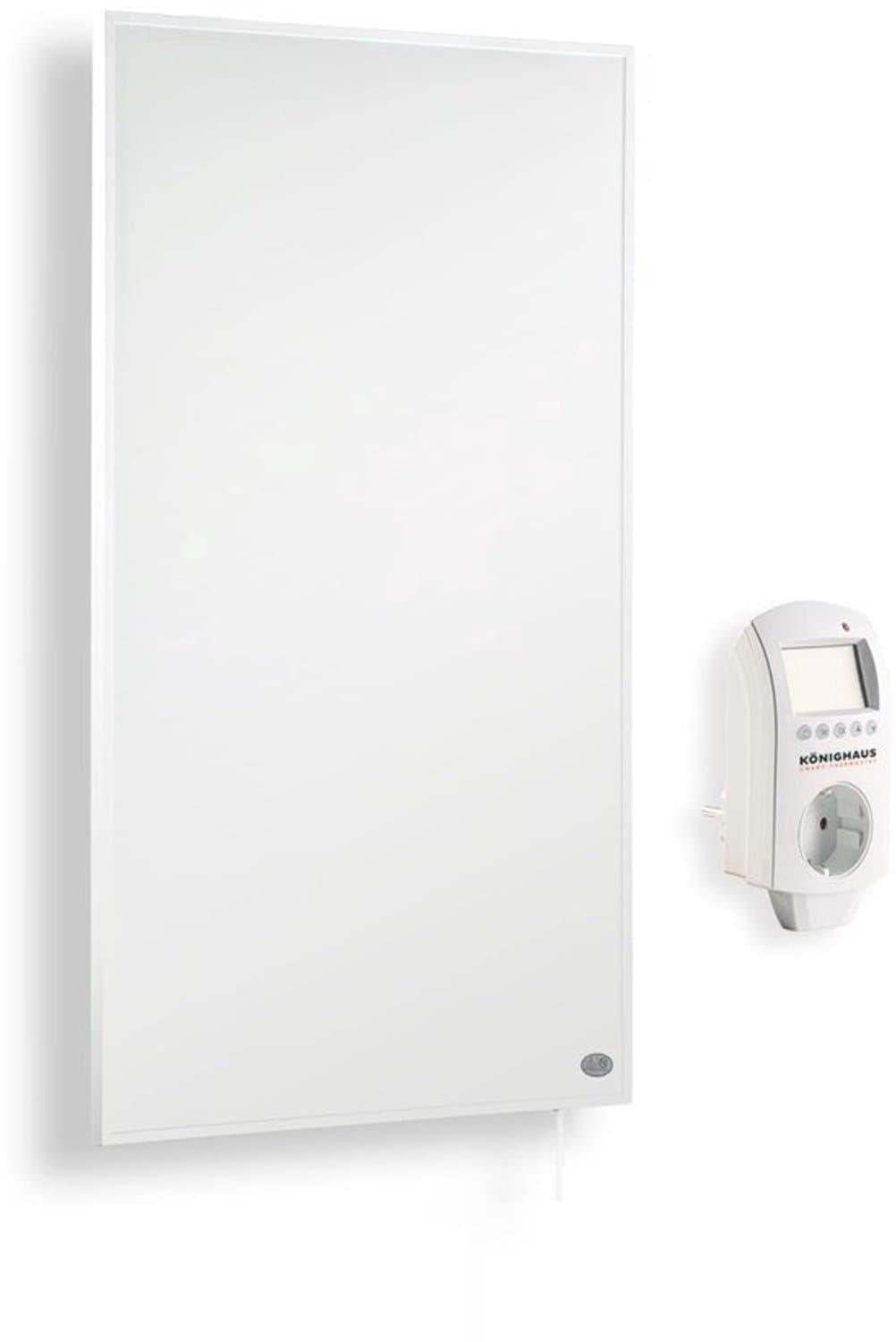 Infrarood Wandverwarming 450 Watt - Wit - Elektrisch - Voor Badkamer - Met Smart Thermostaat — afbeelding 1