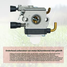 Carburatorset voor FS38 FS45 FS46 FS55 FS74 FS75 FS80 FS85 HL45 HL75 HS70 HS74 KM55 KM55R grasmaaier, carburateur met brandstofleidingsset, luchtfiltervervanging — thumbnail 5