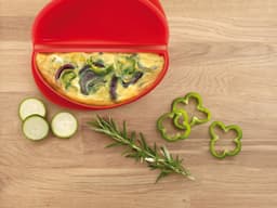 Omeletkoker voor de magnetron, rood, 0,4 l — thumbnail 2