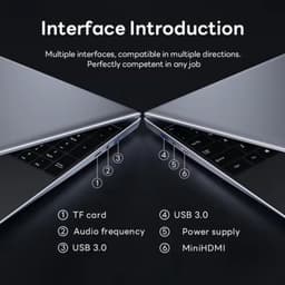 Laptop Ultradun - 16GB RAM 2TB SSD - Intel I7 4,7 GHz - 15,6 Inch IPS Scherm - Windows 11 Pro - Zwart - Zakelijke Laptop — thumbnail 3