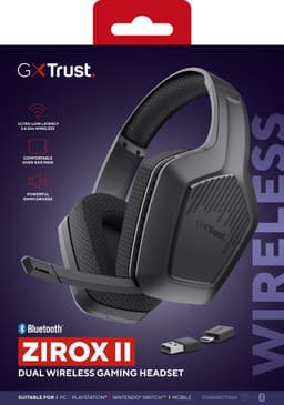 Trust GXT 425 Zirox II - Gaming Headset - Draadloos - 50mm Drivers - Over-ear - Zwart — thumbnail 4