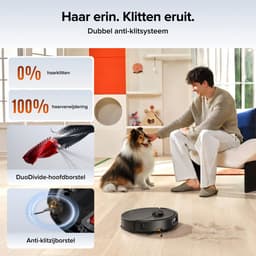 Roborock Qrevo 2 Pro-Robotstofzuiger-FlexiArm-technologie-25000 Pa-dubbel anti-klitsysteem-Intensieve tapijtreiniging 15 mm Dweilverhoging-Drogen met 45°C hete lucht en zelfreiniging op 75°C-Roborock SmartPlan 3.0-Reactive Tech obstakelvermijding — thumbnail 5