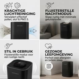 Woonspire Atmos Pro - Luchtreiniger - HEPA Filter - 250 m³/u - 40 m² — thumbnail 5