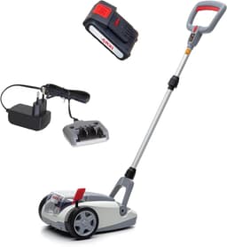 Accu Grasmaaier - Handmaaier Mulchmaaier - Kleine Gazons Onderhouden - Borstelloze Motor - 21 cm Maaibreedte - Grijs Rood — thumbnail 1