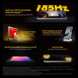 Xiaomi POCO F9 Pro - 12GB RAM - 256GB - Black - Snapdragon® 8 Elite Gen 5 Mobile Platform - 6,59-inch 185 Hz ultrahelder AMOLED display- 100 W bekabelde en 50 W draadloze HyperCharge — thumbnail 5