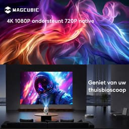 Magcubic® HY300pro Beamer Mini Smart Projector –4K Draagbare Beamers-Native Full HD - 290 ANSI Lumen Home Cinema- Laserprojector Thuisbioscoop- Auto Keystone- iOS&Android 14-Google Playstore&Netflix– WiFi 6 & Bluetooth 5.4 — thumbnail 4