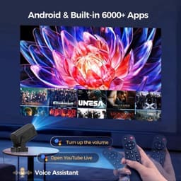 Mini Beamer Native 1080P - 260 ANSI Lumen - LCD - Draagbaar - Thuisbioscoop - Projector — thumbnail 3