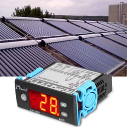 AC 220 V 5A universele digitale temperatuurverschilregelaar differentiaalregelaar dimmer thermostaat snelheidsregelaar met sensorsonde voor zonneboiler — thumbnail 2