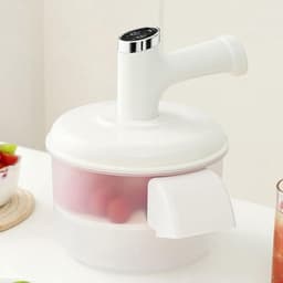 Druiven Schilmachine - Klein Fruit Peller - Snelle Vruchten Voorbereiding - Automatische Werking - 20.8 x 25 cm - Wit — thumbnail 3