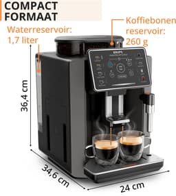 Krups Sensation Hot & Cold EA913H Zwart — thumbnail 3