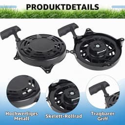 Handstarter vervanging - roestbestendig - duurzame startunit -tTrekstarter grasmaaier - 16 CM — thumbnail 5