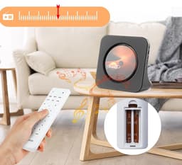 DVD-Speler - CD-Speler met Bluetooth - Multimedia Speler - Bluetooth 5.0 TX/RX - HDMI voor TV en Projector - USB & FM Radio - Stereo Speakers - Voor Muziek en Films - Zwart — thumbnail 5