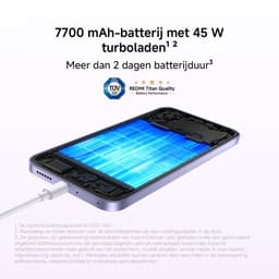 REDMI Note 17 5G - Celestial Purple - 6GB RAM - 128GB - 7700 mAh-batterij met 45 W turboladen - 6,99" FHD+ oogvriendelijk AMOLED-display - IP65 stof- en waterbestendigheid — thumbnail 2